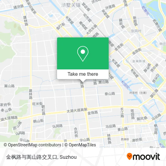 金枫路与嵩山路交叉口 map