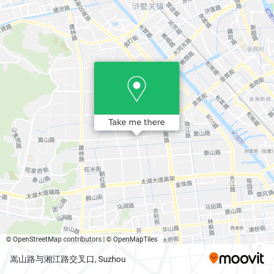 嵩山路与湘江路交叉口 map