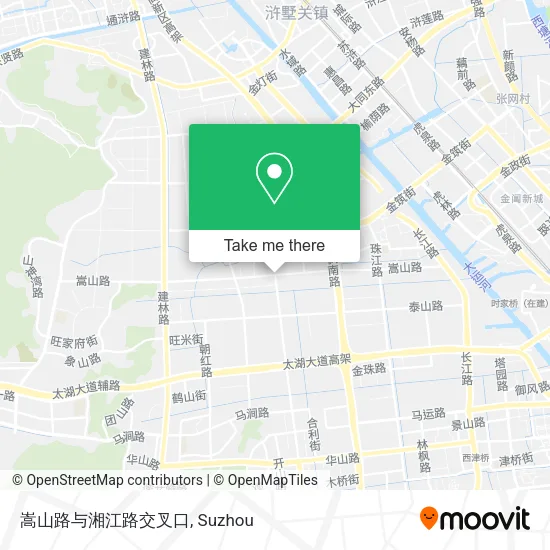 嵩山路与湘江路交叉口 map
