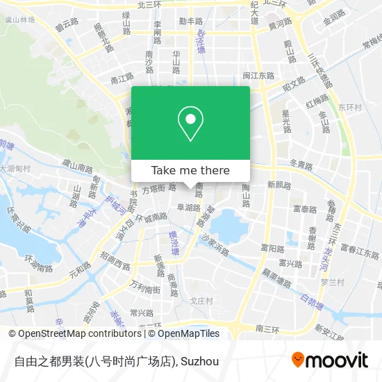 自由之都男装(八号时尚广场店) map