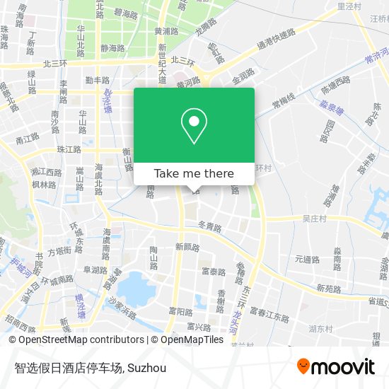 智选假日酒店停车场 map