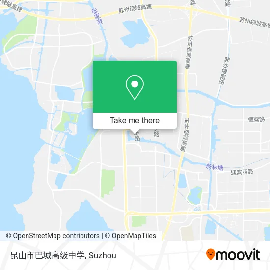 昆山市巴城高级中学 map