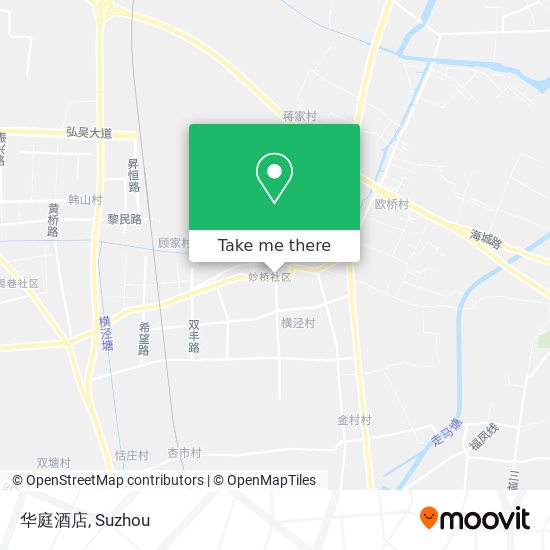 华庭酒店 map