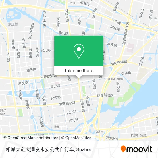 相城大道大润发永安公共自行车 map