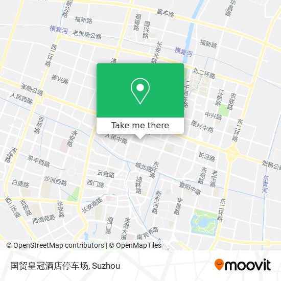 国贸皇冠酒店停车场 map