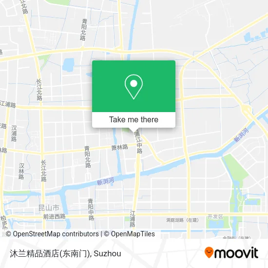 沐兰精品酒店(东南门) map