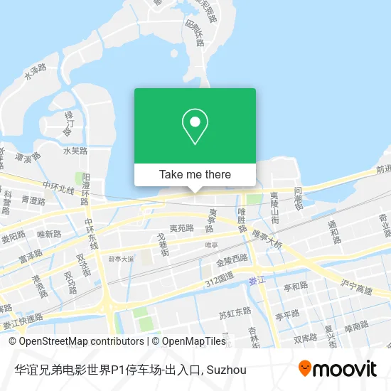 华谊兄弟电影世界P1停车场-出入口 map