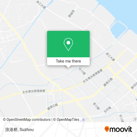 浪港桥 map