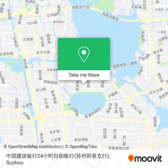中国建设银行24小时自助银行(苏州郭巷支行) map