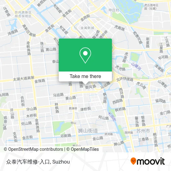 众泰汽车维修-入口 map