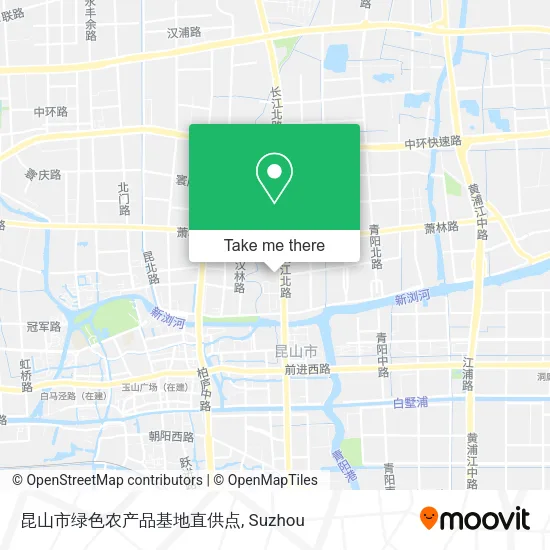 昆山市绿色农产品基地直供点 map