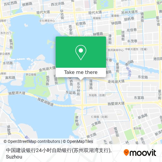 中国建设银行24小时自助银行(苏州双湖湾支行) map