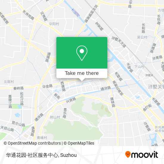 华通花园-社区服务中心 map