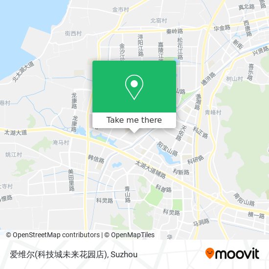 爱维尔(科技城未来花园店) map