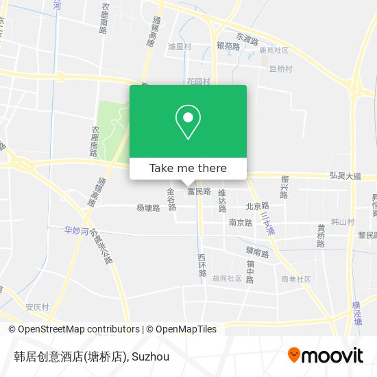 韩居创意酒店(塘桥店) map