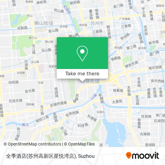 全季酒店(苏州高新区星悦湾店) map