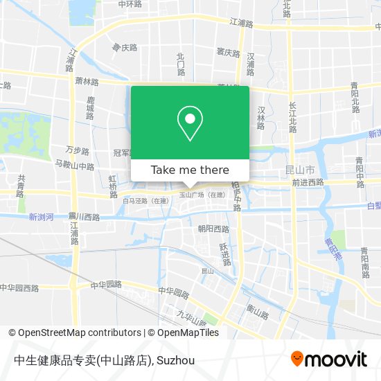 中生健康品专卖(中山路店) map