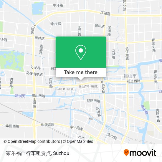家乐福自行车租赁点 map