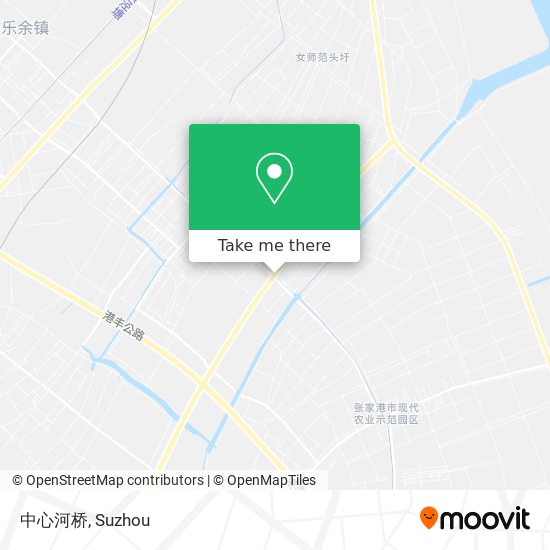 中心河桥 map