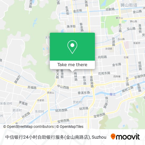 中信银行24小时自助银行服务(金山南路店) map
