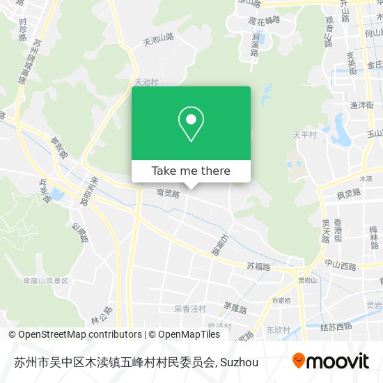 苏州市吴中区木渎镇五峰村村民委员会 map