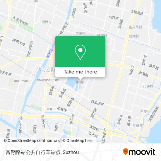 富翔路站公共自行车站点 map