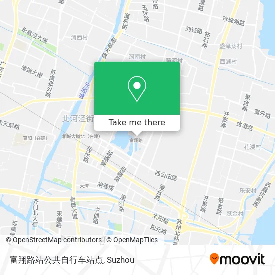 富翔路站公共自行车站点 map