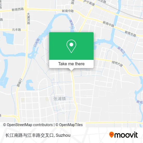 长江南路与江丰路交叉口 map