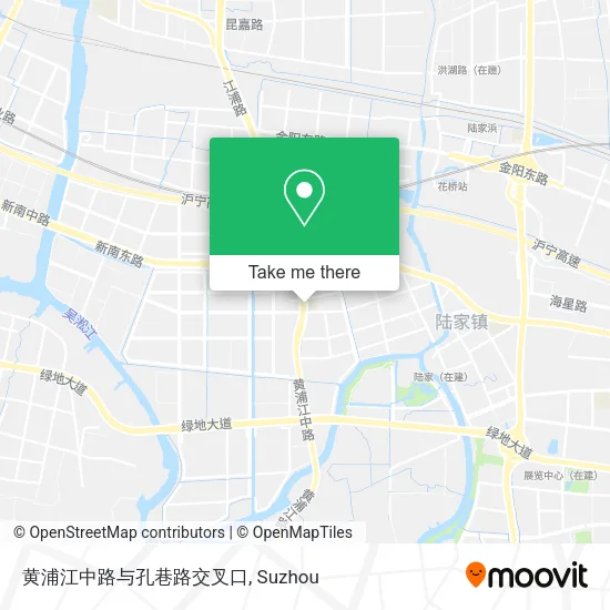 黄浦江中路与孔巷路交叉口 map