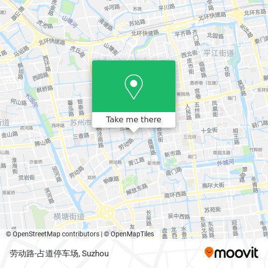 劳动路-占道停车场 map