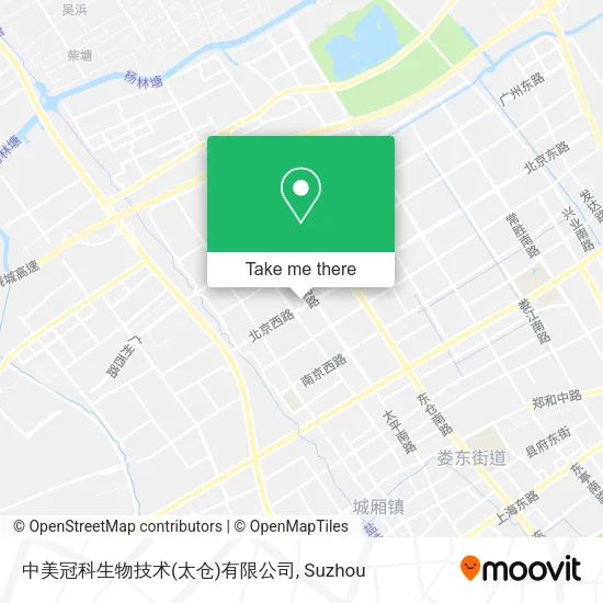 中美冠科生物技术(太仓)有限公司 map