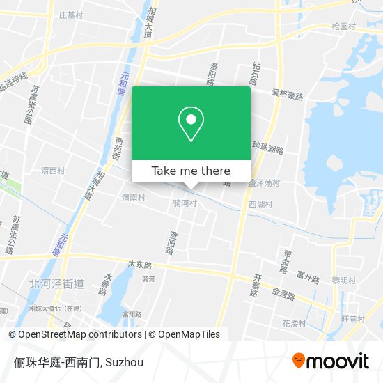 俪珠华庭-西南门 map
