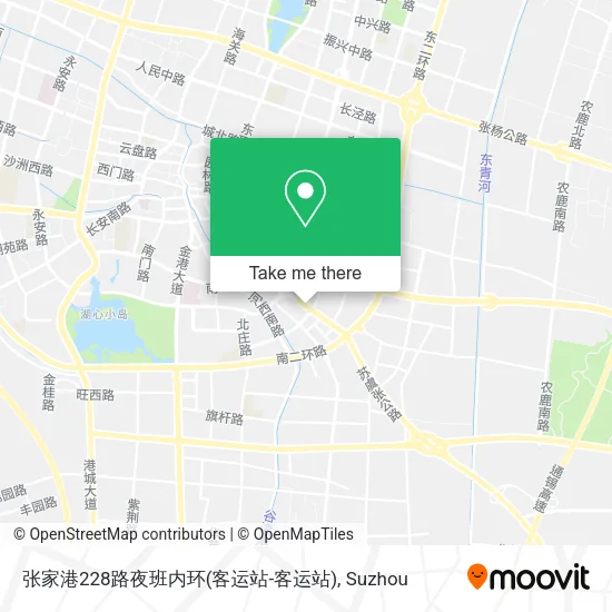 张家港228路夜班内环(客运站-客运站) map