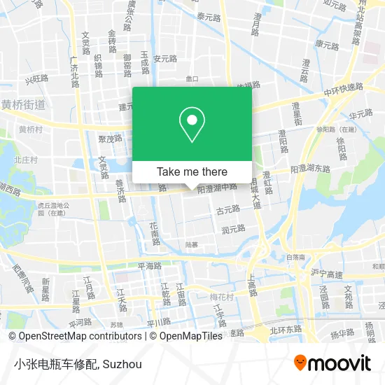 小张电瓶车修配 map