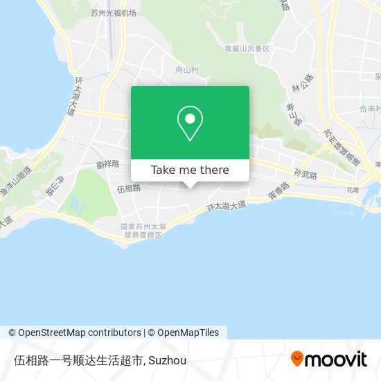 伍相路一号顺达生活超市 map