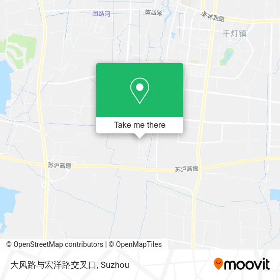 大风路与宏洋路交叉口 map