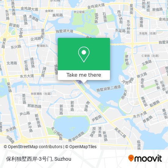 保利独墅西岸-3号门 map