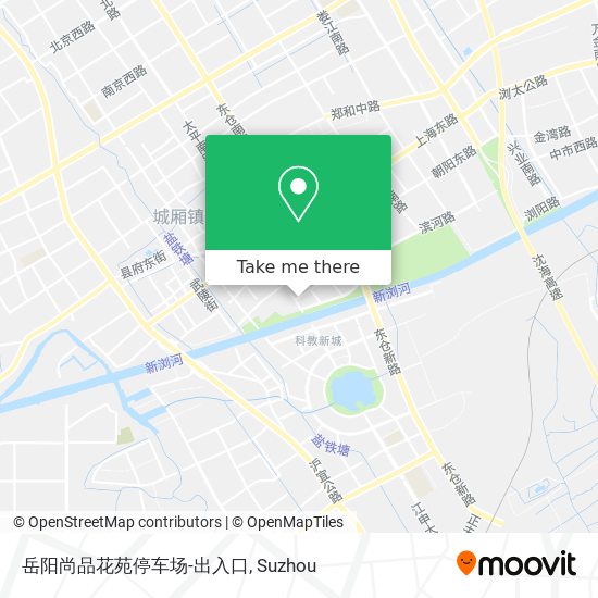 岳阳尚品花苑停车场-出入口 map