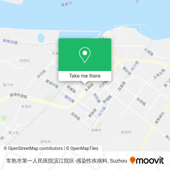 常熟市第一人民医院滨江院区-感染性疾病科 map