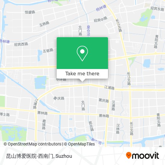 昆山博爱医院-西南门 map