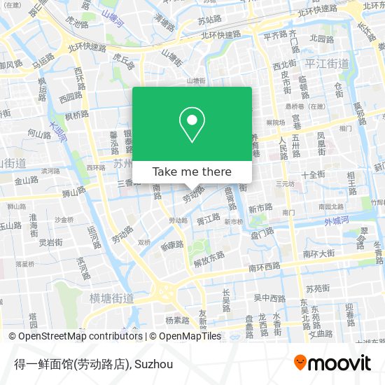 得一鲜面馆(劳动路店) map