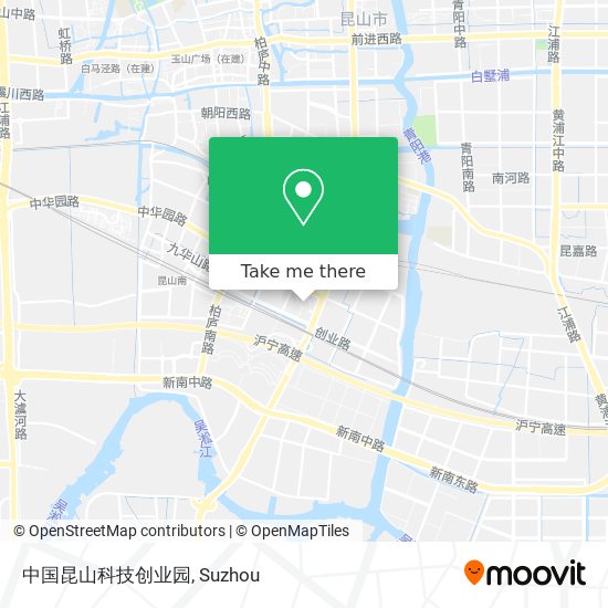 中国昆山科技创业园 map