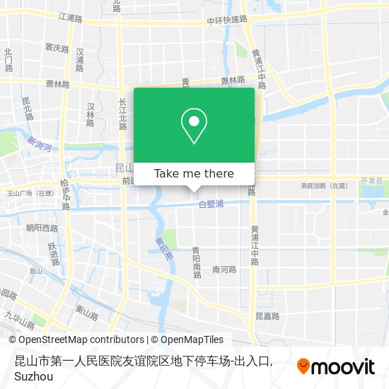 昆山市第一人民医院友谊院区地下停车场-出入口 map