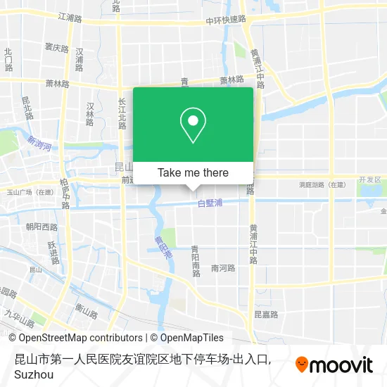 昆山市第一人民医院友谊院区地下停车场-出入口 map