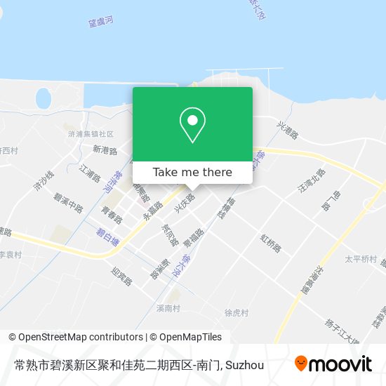 常熟市碧溪新区聚和佳苑二期西区-南门 map