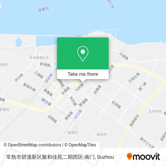 常熟市碧溪新区聚和佳苑二期西区-南门 map