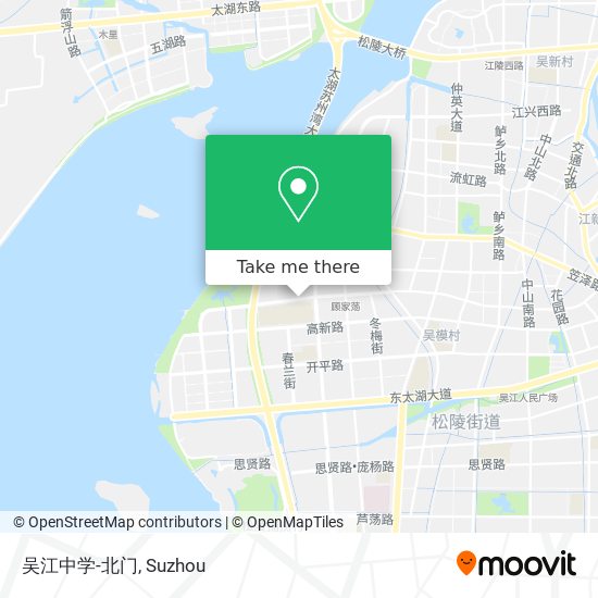 吴江中学-北门 map
