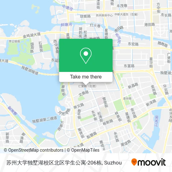 苏州大学独墅湖校区北区学生公寓-206栋 map
