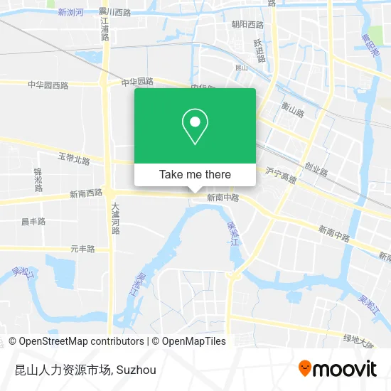 昆山人力资源市场 map