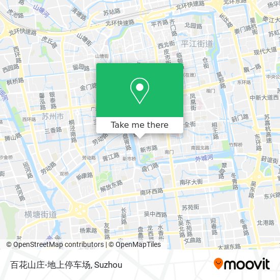 百花山庄-地上停车场 map